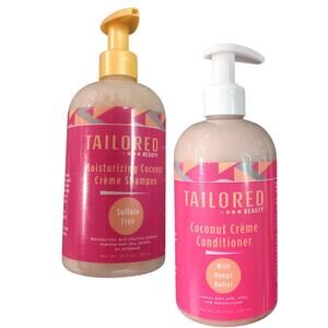 Tailored Beauty Moisturizing Coconut Creme Shampoo (12oz) & Conditioner (12oz)